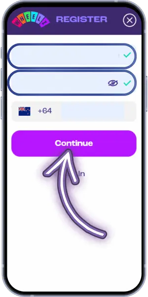 Wheelz Enter your login and contact details